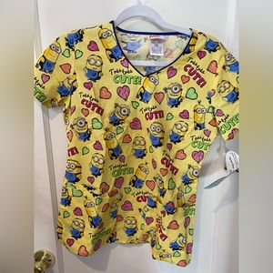 minions scrub top